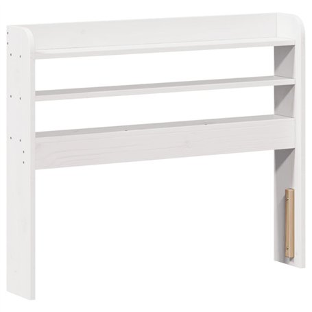 vidaXL Tête de lit avec étagères Blanc 90 cm Bois Massif de pin