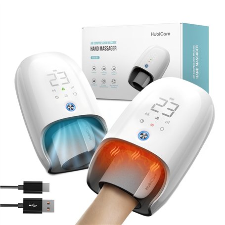 HubiCare Appareil de massage pour les mains avec chaleur et refroidissement