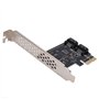Cartes PCI-E Cartes d'extension PCI Express vers SATA 3.0 2 Ports SATA III 6 Gbps