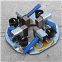 Akozon Support de brosse de moteur de démarreur Assy | Ensemble de support de balai de charbon de démarreur de véhicule adapté p