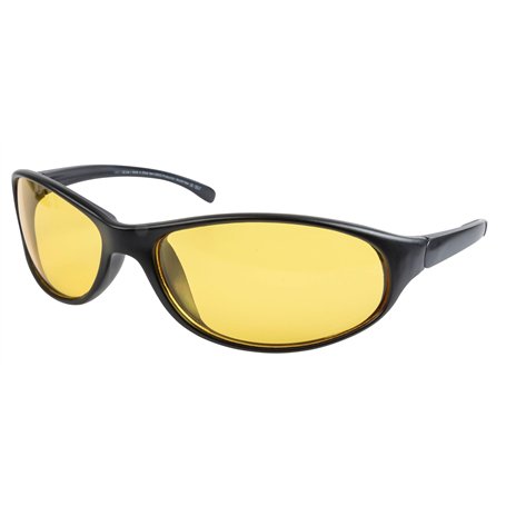 WALSER Lunettes de conduite de nuit Noir Lunettes de vision nocturne pour phares Verres antiéblouissement Taille universelle 302
