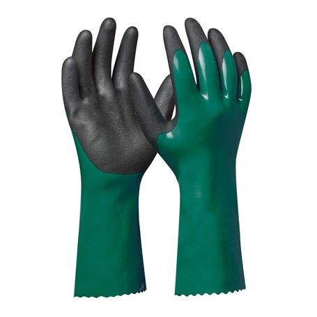 Gebol Hydro | 1 paire | Taille M (taille 8) | Gants de jardin pour étang et piscine | Gants de protection chimique en nitrile im