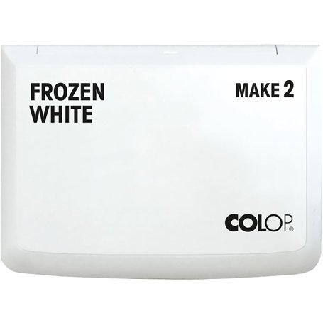 COLOP Tampon encreur Make 2 blanc givré 70 x 110 mm pour tampon manuel traditionnel
