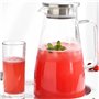 Carafe en verre avec couvercle et bec verseur, carafe à eau de 2 litres/70 oz, pichet à thé glacé, pichet à jus, pour boissons m
