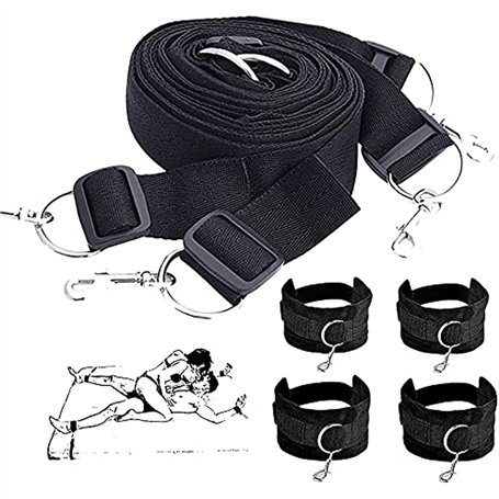 MIVES Nylon avec Lit Romantique et Matelas Réglables Fixe avec Ensemble d'Accessoires de Chambre