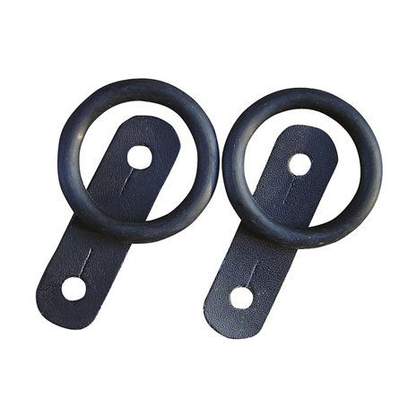 Harry's Horse Lot d'étriers de sécurité de rechange en caoutchouc et cuir