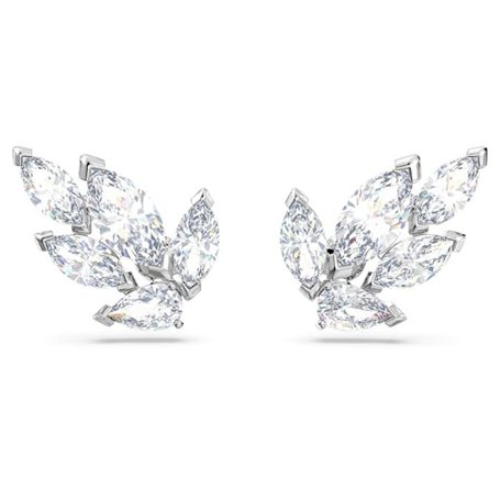 Swarovski Boucles d'oreilles Louison - Feuille - Blanc - Plaqué Rhodium - 5646728