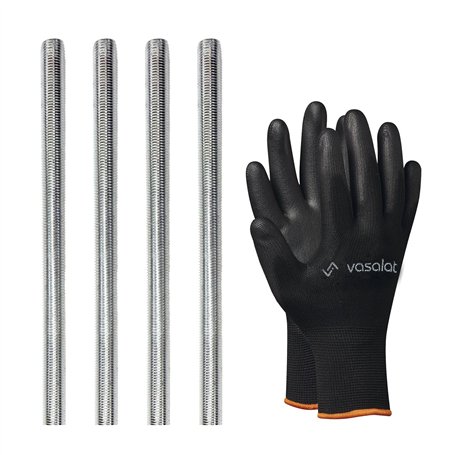 vasalat Tige filetée M10 1000 mm galvanisée