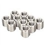 Eujgoov 10 Pièces Inserts de Filetage M10 Filetage Femelle M16 Filetage Mâle Inserts de Filetage en Acier Inoxydable Kit Outil d