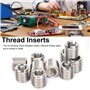 Eujgoov 10 Pièces Inserts de Filetage M10 Filetage Femelle M16 Filetage Mâle Inserts de Filetage en Acier Inoxydable Kit Outil d