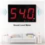 Sonomètre USB, Grand Testeur de Mesure de Bruit D'affichage à Cristaux Liquides SW-525B avec Alarme, Suspension Murale 9,6 Pouce