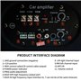 Subwoofer de Voiture, subwoofer de Voiture 12V Haut-parleurs de Basse de Voiture Grande consommation amplificateur de Son de Mod