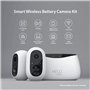 STRONG Pack Surveillance 2 caméras WiFi extérieures, 100% sans fil, full HD, étanche IP65, vision nocturne, alarme de mouvement,