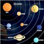 Système Solaire Bricolage Jouet, 9 Pièces Vinyle Bricolage Modèles Planétaires Astronomie Science Modèle éducatif pour Enfants E