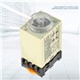 Telituny Relais de Temporisation de Mise Sous Tension St3pa-B 0-10s, Relais de Retard St3pa-B, Avec Base AC 220V, Utilisé Pour L