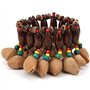 Bracelet de Tambour Africain Belle généreuse Noix Faite à la Main Shell Bracelet Handbell Instrument de Percussion