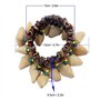 Bracelet de Tambour Africain Belle généreuse Noix Faite à la Main Shell Bracelet Handbell Instrument de Percussion