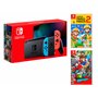 Nintendo Switch Rouge/Bleu Néon 32Go + New Super Mario Bros. U Deluxe + Super Mario Odyssey