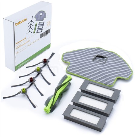 BAKUUM Pack de 4 brosses latérales