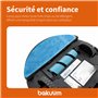 BAKUUM Pack de 4 serpillères pour Cecotec Conga 2290 Ultra. Accessoires plus longue durée et nettoyage efficace. Exclusif pour C