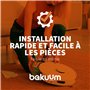 BAKUUM Pack de 4 serpillères pour Cecotec Conga 2290 Ultra. Accessoires plus longue durée et nettoyage efficace. Exclusif pour C