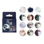 Lot de 46 mini autocollants en forme de lune pour journal
