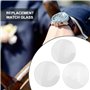 3 pièces 35/36/40 MM rond unique dôme montre cristal lentille en verre pièces de rechange pour réparation horloger