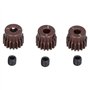 Drfeify Pignon de Moteur RC, Engrenage à Pignon en Acier 3 Pièces 48DP 17T Compatible avec Moteur sans Balai/brossé pour Voiture