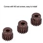 Drfeify Pignon de Moteur RC, Engrenage à Pignon en Acier 3 Pièces 48DP 17T Compatible avec Moteur sans Balai/brossé pour Voiture