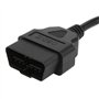Câble ABS 16Pin OBD2, Adaptateur de Prise OBD2 16Pin Connecteur de Câble Mâle Raccord D'outil de Diagnostic pour ELM327 Extensio