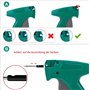 MUSLONG Pistolet d'étiquetage avec étui, pistolet à étiquettes, pistolet à étiquettes, machine d'étiquetage avec 5 aiguilles de 