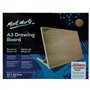 Mont Marte Planche à dessin A3 avec bande élastique en bois de hêtre inclinable avec bande élastique pour sécuriser les travaux.