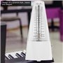 Métronome mécanique, Easy Operate Tempi Metronome pour musiciens pour laboratoires pour entrepôts(blanc)