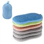 6 Eponge Magique à Vaisselle lavables en Microfibre