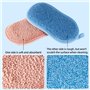 6 Eponge Magique à Vaisselle lavables en Microfibre, éponges Eponge reutilisable Lavable, Un côté Rugueux et Un côté Doux pour c