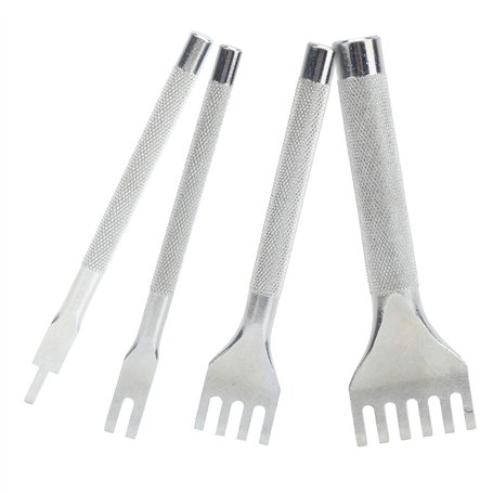 Ensemble d'outils de poinçon à griffes en cuir ciseau à laçage bricolage laçage couture poinçon fournitures pour bandes de montr