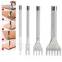 Ensemble d'outils de poinçon à griffes en cuir ciseau à laçage bricolage laçage couture poinçon fournitures pour bandes de montr