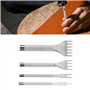 Ensemble d'outils de poinçon à griffes en cuir ciseau à laçage bricolage laçage couture poinçon fournitures pour bandes de montr