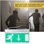 Panneau d'éclairage de Sortie, Panneau d'éclairage de Sortie de Secours à LED en Acrylique, indicateur d'évacuation de sécurité,