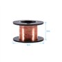 5pcs Fil Émaillé en Cuivre 0,1 mm, Enameled Copper Wire, Diameter 0.1mm Length 12m Enamelled Repair Wire pour Raccordement Soudu