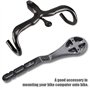 Support De Montage De Guidon, Gub692 Vélo en Fiber De Carbone GPS Ordinateur Support De Guidon Support D'extension pour Garmins 