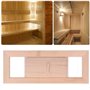 Évent d'aération de Sauna en Bois réglable équipement de Salle de Sauna Panneau de Ventilation Stores Grille Sauna évent pour ha