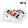 Nicoone Cible De Tir à l'arc,30 Pièces Tir à l'arc Tir Papier Cible,Accessoires de Tir à l'arc pour Le Loisir ou La Compétition,