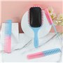 Brosse Cheveux Démêlante, Brosse à Cheveux Antistatique avec Poignée Brosse de Coiffage Peigne à Queue et Peigne à Dents Larges 