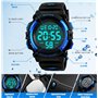 Digitale Montre étanche Sport pour Enfants 5ATM avec Alarm/minuterie/EL