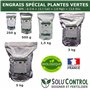 5 kg d'Engrais Spécial Plantes Vertes 6-3-6 - Croissance, Feuillage Dense & Vitalité - Formulation Organo-Minerale - Libération