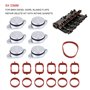 Akozon Kit de joints d'admission de 6 x 33mm bouchon clapet Rabats Reparatio avec collecteur Admission Joints pour E46 E60 E65 E