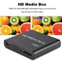 Mini Lecteur multimédia Full HD, boîtier de Lecteur vidéo multimédia HDMI 110-240V 1080P - MKV/RM- Lecteurs USB HDD et Cartes SD