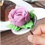 Lot de 4 clous en forme de fleur, 4 tailles pour décoration de gâteau, accessoire patisserie professionnel