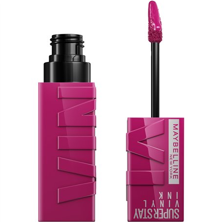 Maybelline New York - Rouge à lèvres liquide - Tenue 16 heures et finition brillante - Super Stay Vinyl Ink N°170 Unafraid - 4